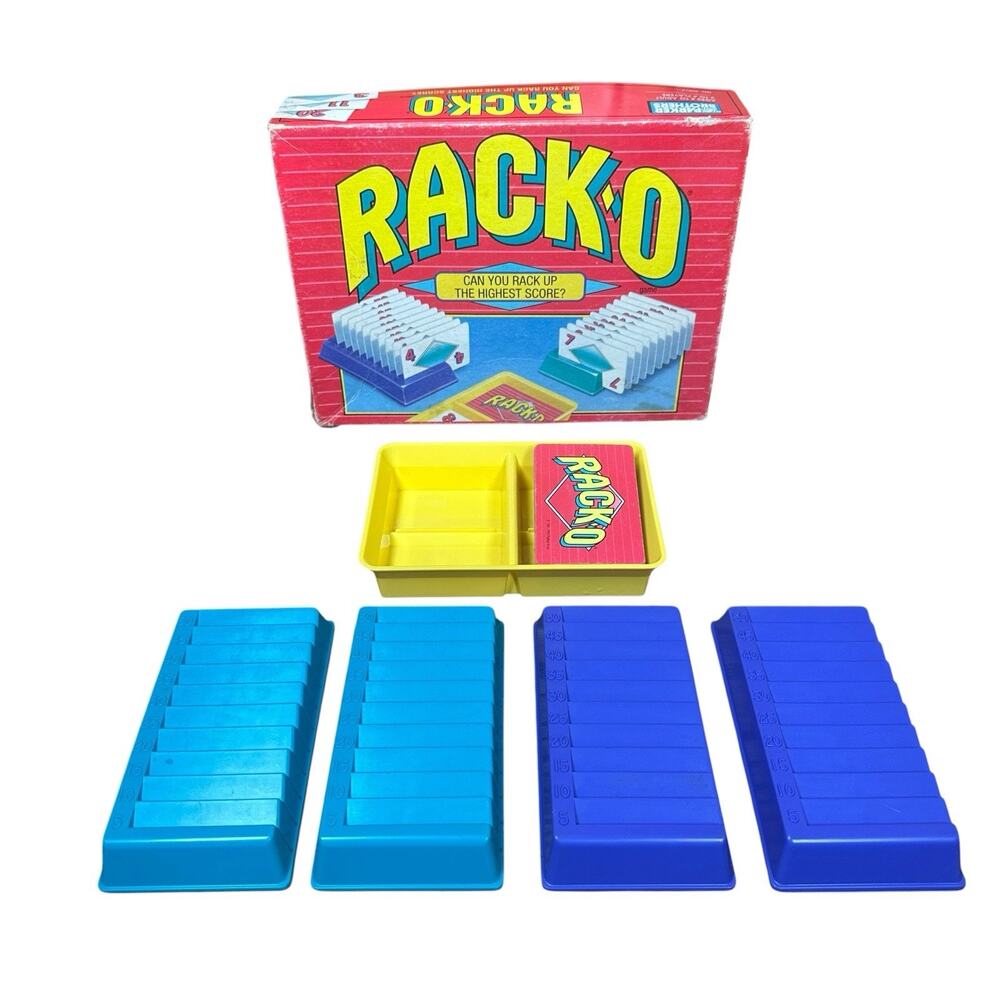 Parker Brothers Rack-O Card Board Card Game 40073 1992 Vintage 1990's